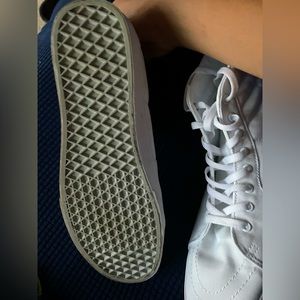 Size 12 white vans high top